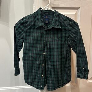 Ralph Lauren Kid’s Dark Green Checkered Shirt